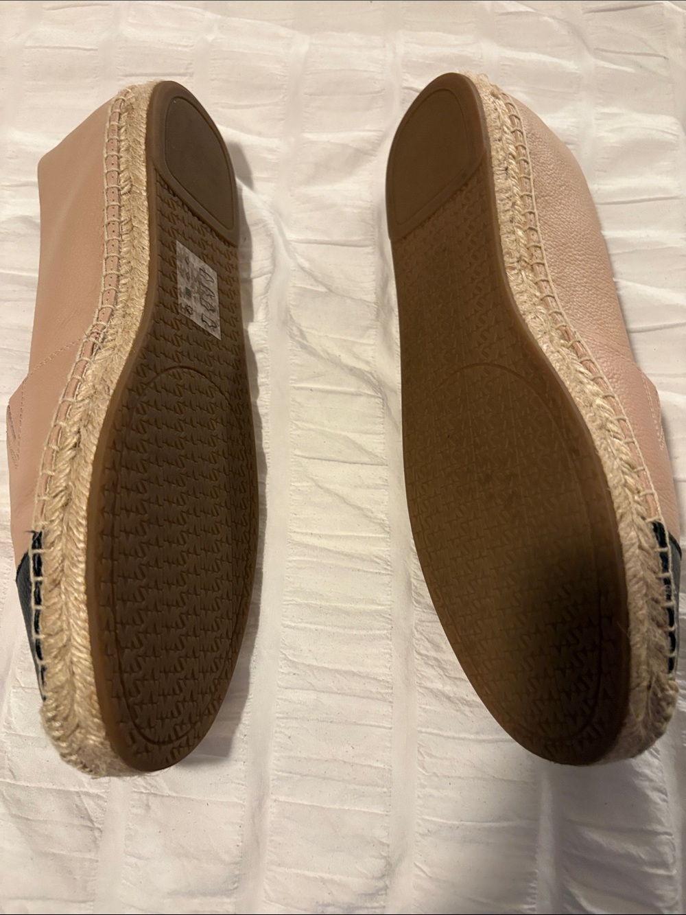 MICHAEL Michael Kors Blush and Black Leather Espadrille Flats - Picture 4 of 4